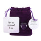 You Are Special to Me Amethyst Crystal Heart in a Bag - Lucky Crystals by Spirit of equinox