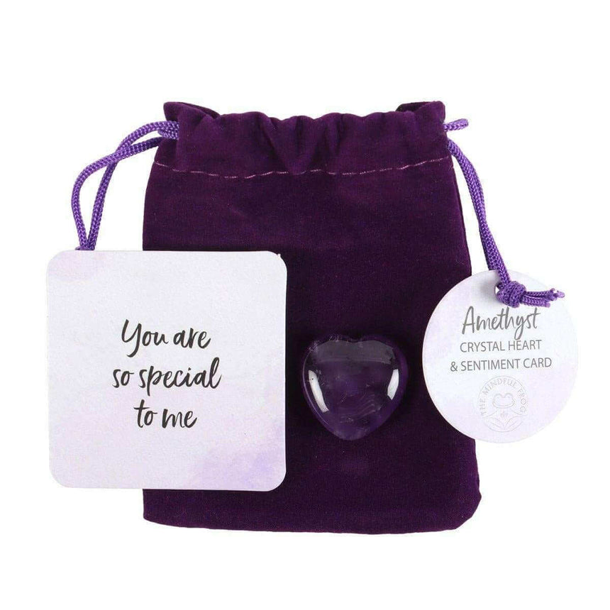 The Fashion Gift Shop: You Are Special to Me Amethyst Crystal Heart Gift Bag by Spirit of equinox, Lucky Crystals