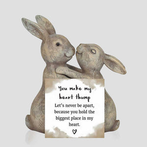 You Make My Heart Thump Bunny Rabbit Ornaments - Ornaments by Jones Home & Gifts