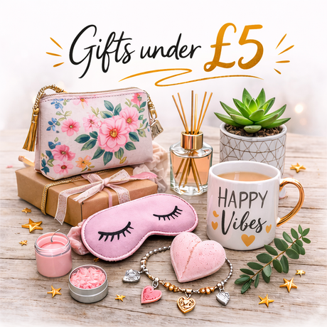 Browse gifts under £5, from token gifts to stocking fillers and fun little finds.