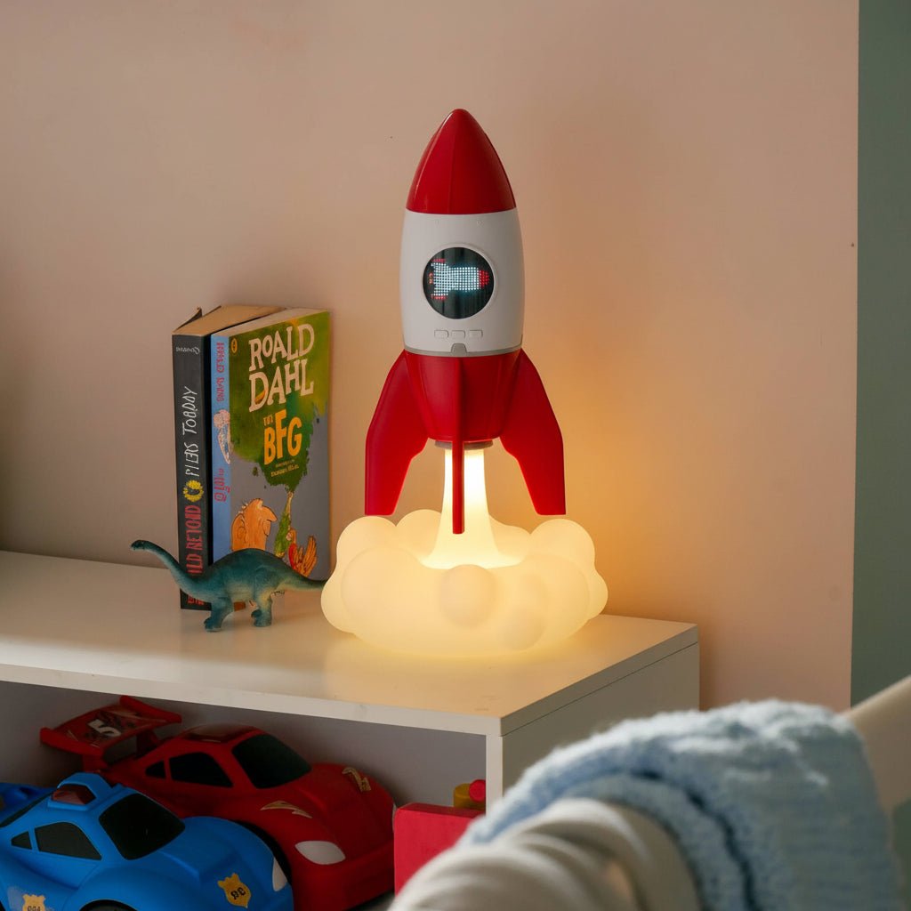 The Fashion Gift Shop: Steepletone Rocket 3 - in - 1 Bedside Light, Digital Clock & Ceiling Projector by Steepletone UK Ltd, Night Lights & Ambient Lighting
