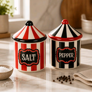 Circus Tent Salt and Pepper Shakers
