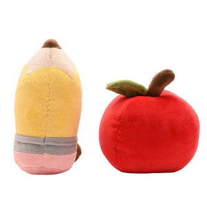 School Years World’s Best Teacher Plush Pencil & Apple Set