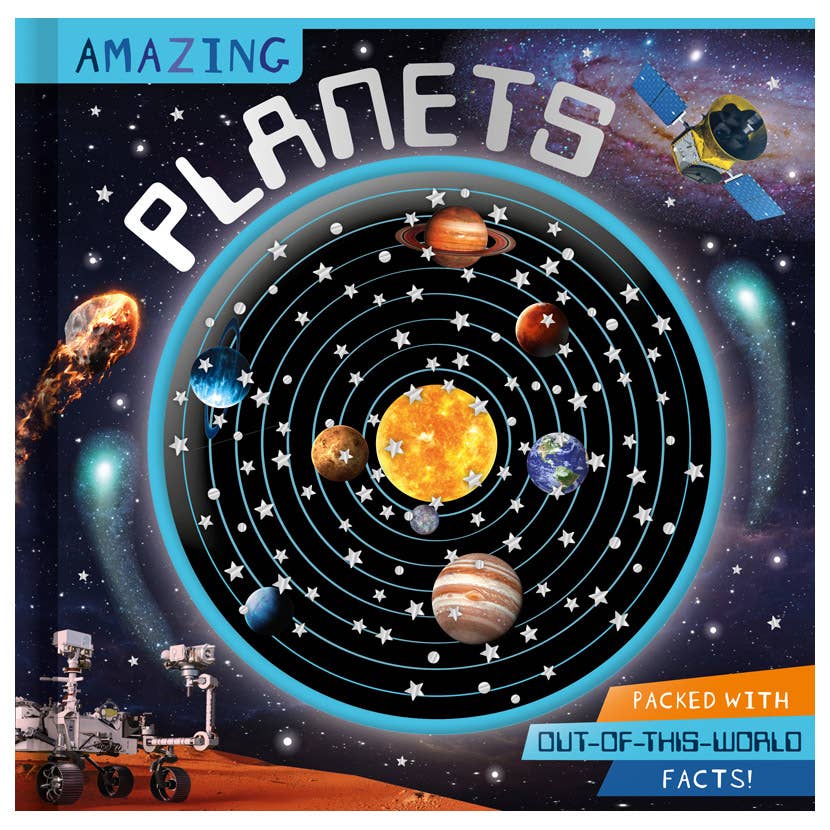 The Fashion Gift Shop: Amazing Planets by Patrick Bishop, Explore space, touch - and - feel confetti globe by Make Believe Ideas, Activity Books