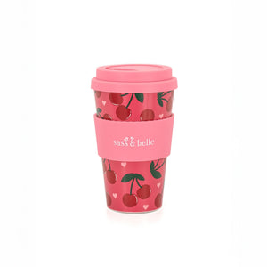 The Fashion Gift Shop: Cherry Travel Coffee Cup by Sass and Belle, Mugs & Cups
