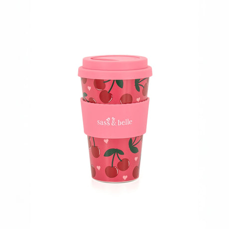 The Fashion Gift Shop: Cherry Travel Coffee Cup by Sass and Belle, Mugs & Cups