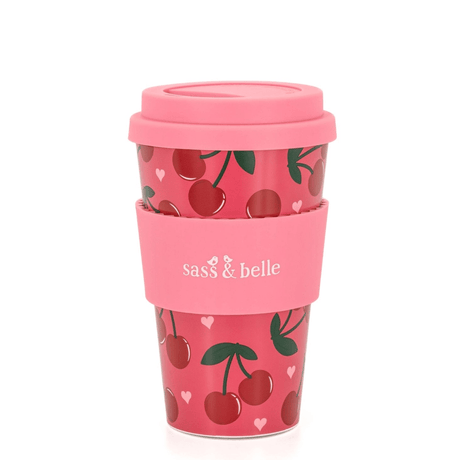 The Fashion Gift Shop: Cherry Travel Coffee Cup by Sass and Belle, Mugs & Cups