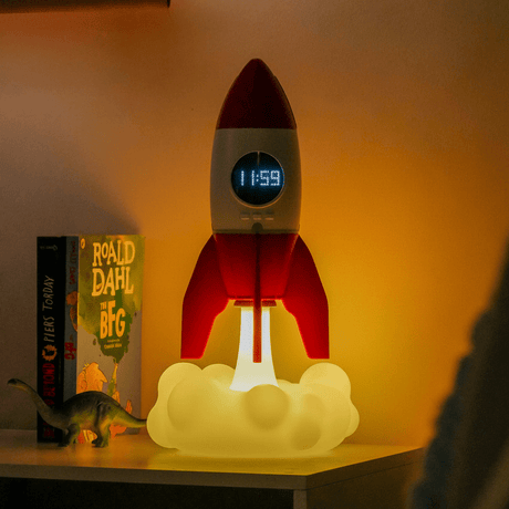The Fashion Gift Shop: Steepletone Rocket 3 - in - 1 Bedside Light, Digital Clock & Ceiling Projector by Steepletone UK Ltd, Night Lights & Ambient Lighting