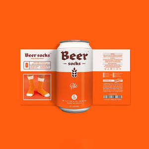 The Fashion Gift Shop: Luckies Originals - Beer Socks in a Can by SUCK UK, Novelty Socks