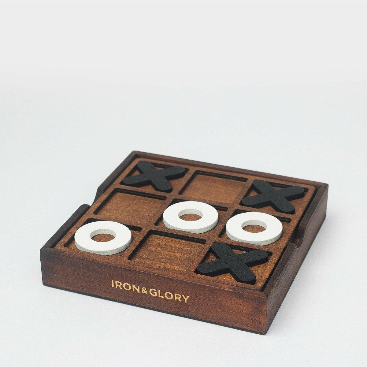 Tic - Tac - Toe - Iron & Glory Wooden Noughts & Crosses Game - The Fashion Gift Shop Games & Puzzles by Iron and Glory