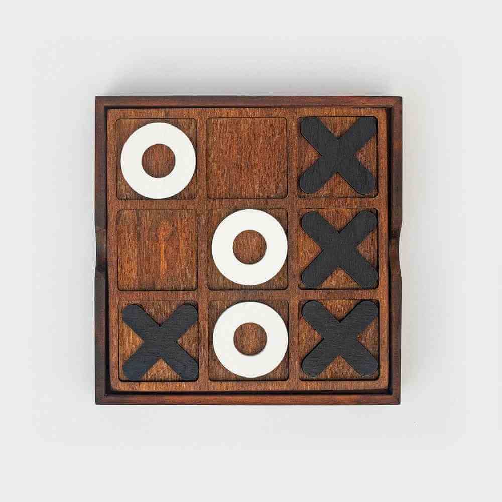 The Fashion Gift Shop: Tic - Tac - Toe - Iron & Glory Wooden Noughts & Crosses Game by Iron and Glory, Games & Puzzles