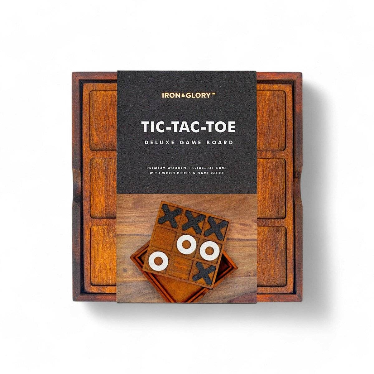 Tic - Tac - Toe - Iron & Glory Wooden Noughts & Crosses Game - The Fashion Gift Shop Games & Puzzles by Iron and Glory