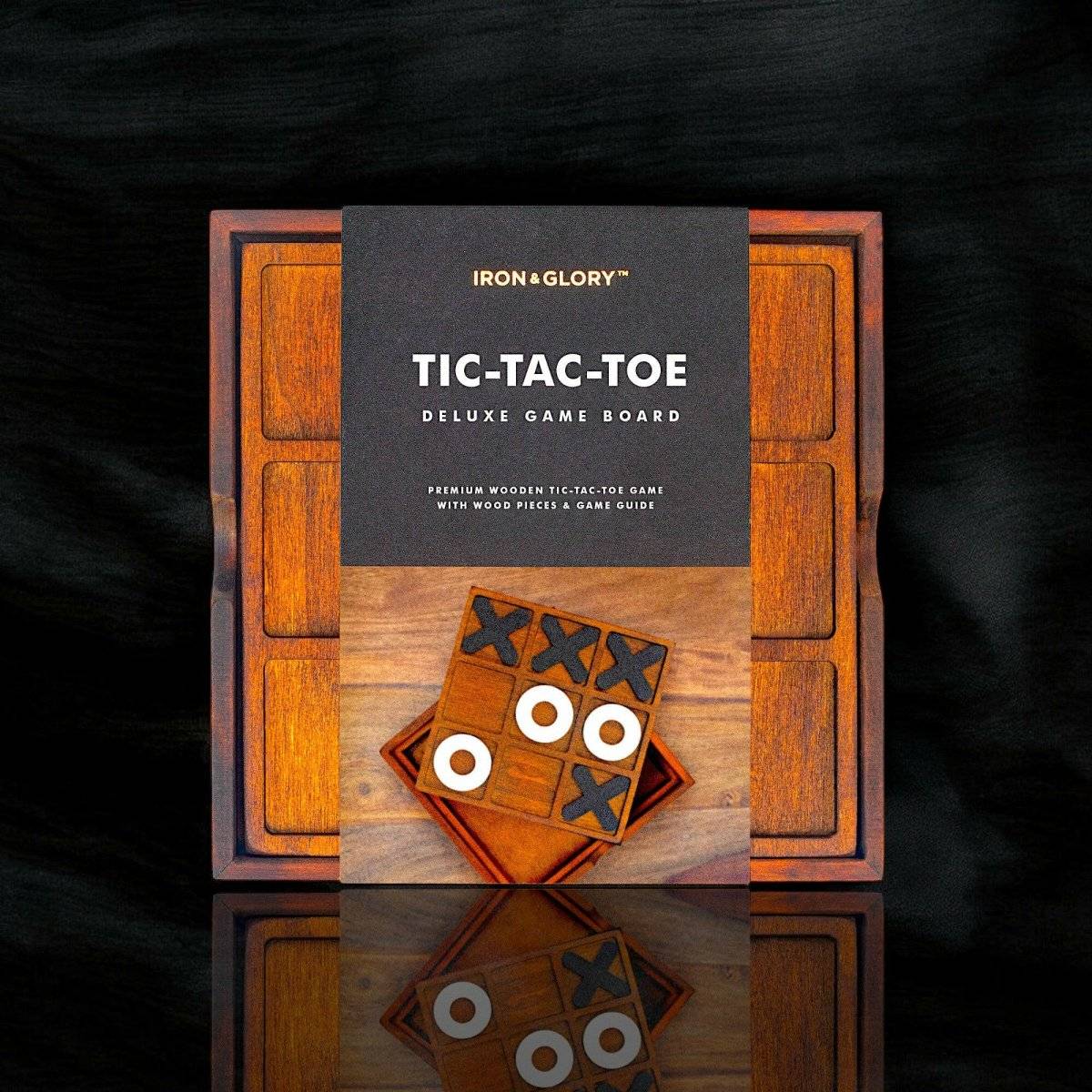 Tic - Tac - Toe - Iron & Glory Wooden Noughts & Crosses Game - The Fashion Gift Shop Games & Puzzles by Iron and Glory