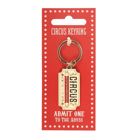 The Fashion Gift Shop: Admit One To The Abyss Ticket Keyring by Spirit of equinox, Keyrings