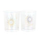 Charming Iridescent Sun and Moon Votive Candle Holders for Your Tea Lights