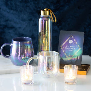 Charming Iridescent Sun and Moon Votive Candle Holders for Your Tea Lights
