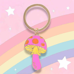 The Fashion Gift Shop: Funky Fungi Mushroom Keyring by Jones Home & Gifts, Bag Charms & Keyrings