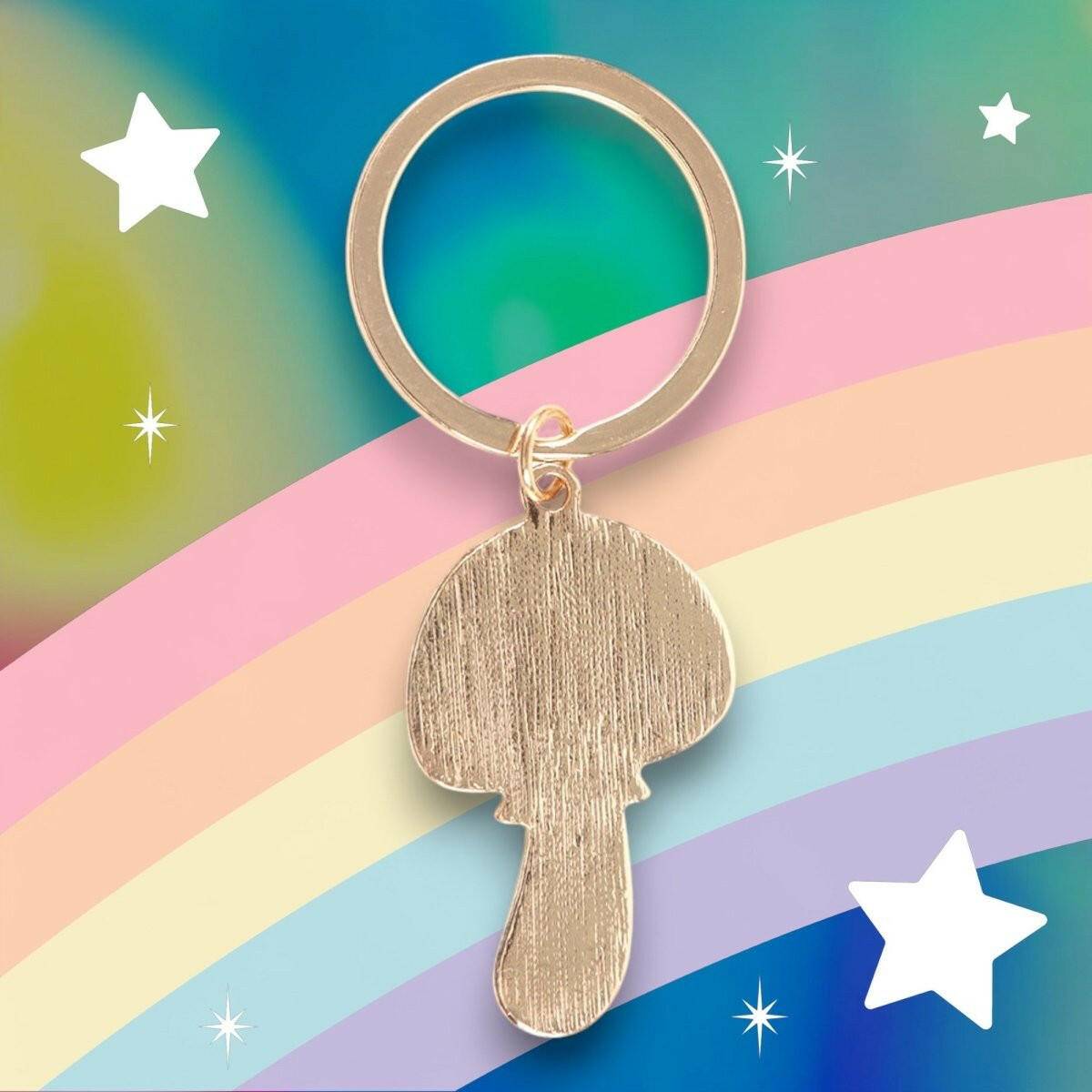 Funky Fungi Mushroom Keyring - The Fashion Gift Shop Bag Charms & Keyrings by Jones Home & Gifts