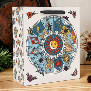 The Fashion Gift Shop: Sun and Moon Zodiac Designs Gift Bag with Astrological Signs by Sil, Gift Bag