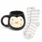 Penguin Mug and Socks Gift Set, Cute Winter Coco, Coffee Mugs - The Fashion Gift Shop by Jones Home & Gifts