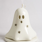Halloween Ceramic Dual Ghost Tealight Holder and Incense Cone Plate