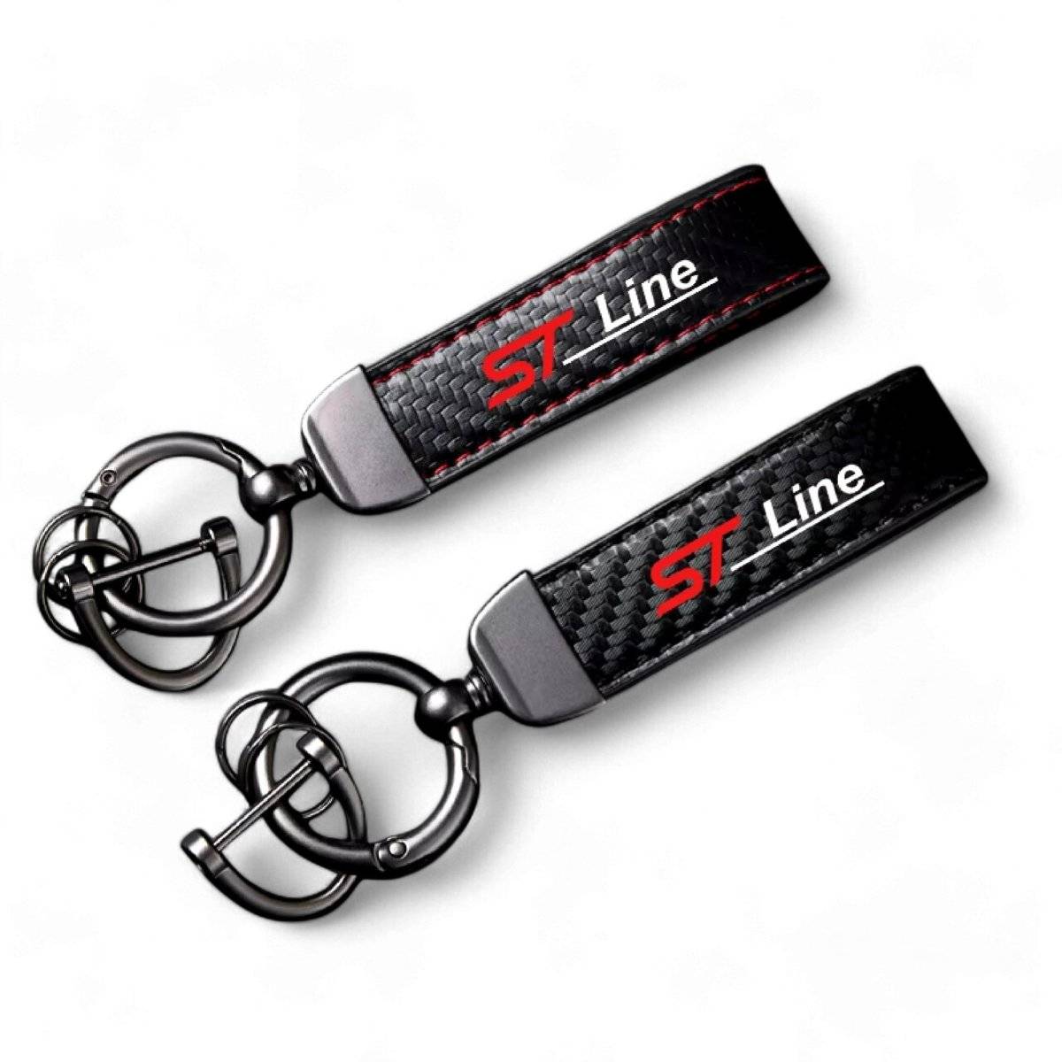 Ford ST Line Carbon Fiber Keychain with Horseshoe Buckle  Fashion Accessories  The Fashion Gift Shop .