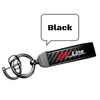 Ford ST Line Carbon Fibre Keychain with Horseshoe Buckle - Black