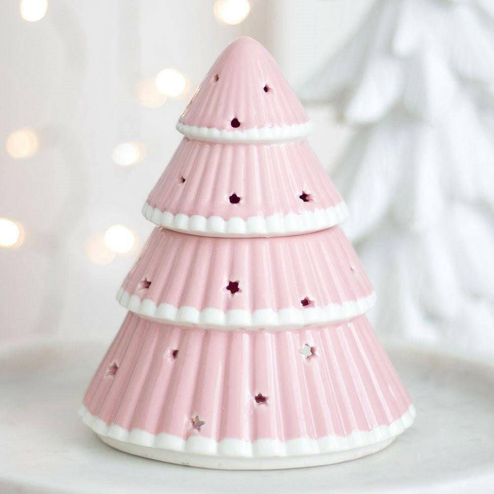 Pink Christmas Tree Oil Burner, Christmas Decorations  Jones Home & Gifts  The Fashion Gift Shop.