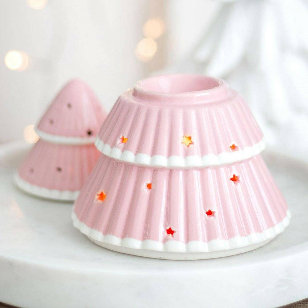 Pink Christmas Tree Oil Burner, Christmas Decorations  Jones Home & Gifts  The Fashion Gift Shop.