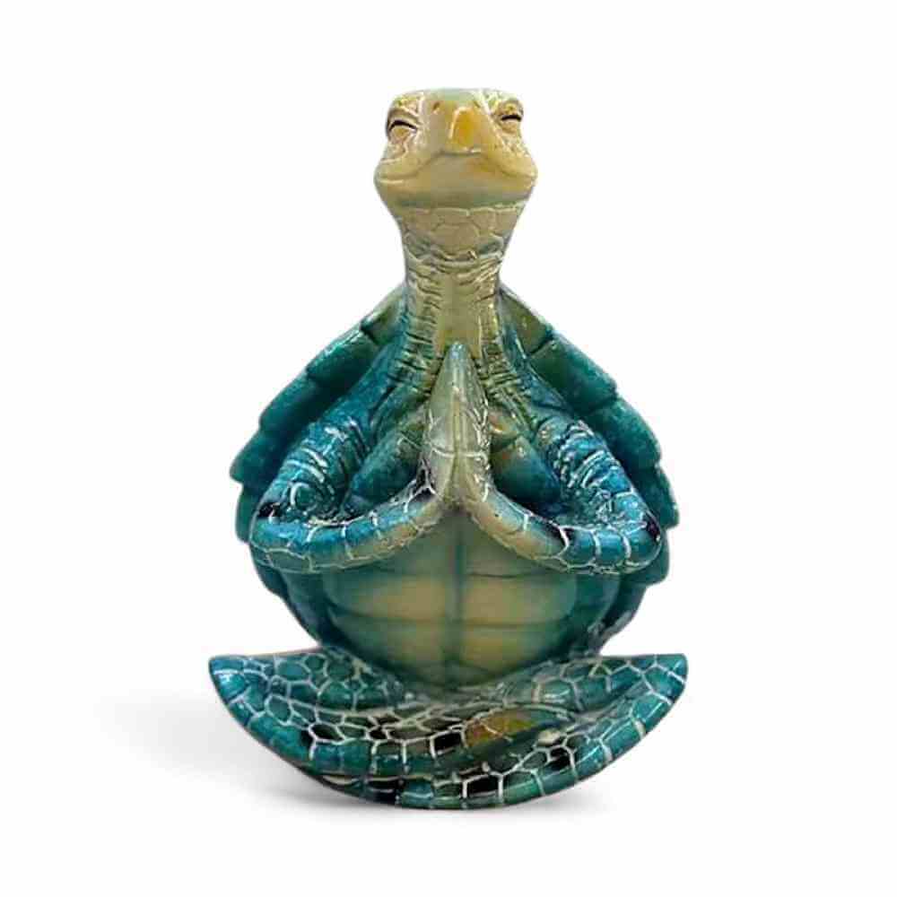 Sea Turtle Figurine Peacefulness Yoga Meditating by Fashion Accessories