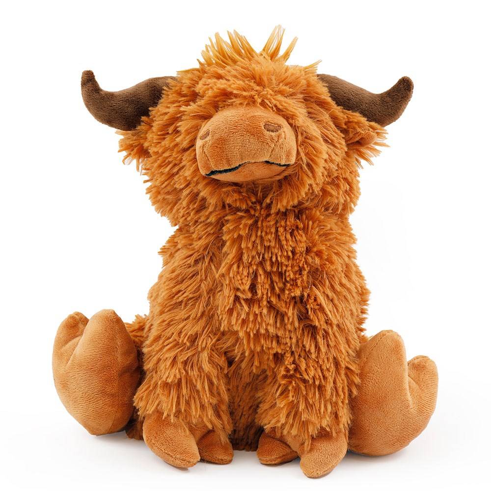 Highland Cow Doorstop, Home Decor, Plush Fluffy Highland Cows