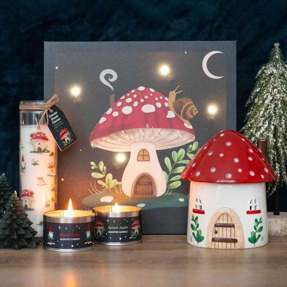Mushroom House Oil Burner and Wax Warmer by Jones Home & Gifts