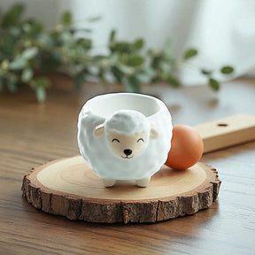 The Fashion Gift Shop: Adorable Sheep Egg Cup Breakfast Tableware Egg Holder kitchen Decor by Sass and Belle, Egg Cups