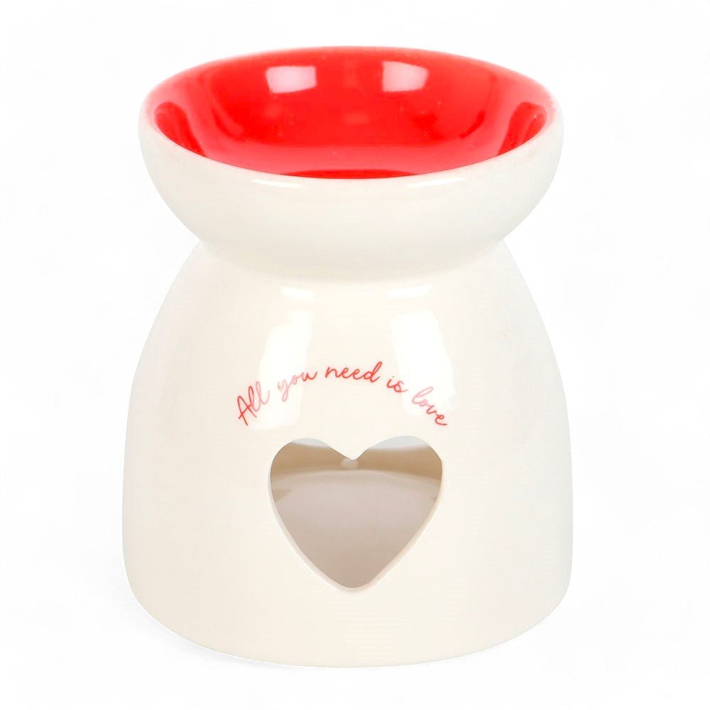 All You Need is Love Heart Oil/Wax Burner, Valentines, Mothers Day Gifts - Oil Burner & Wax Melters by Jones Home & Gifts