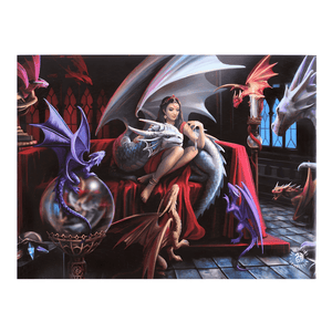 Anne Stokes Dragon Charm Canvas Plaque Wall Art - Wall Art's by Anne Stokes