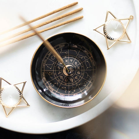 Astrology Wheel Incense Holder - Incense Holders by Spirit of equinox