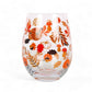 Autumn Leaves and Pumpkins Stemless Glass  Jones Home & Gifts  The Fashion Gift Shop .