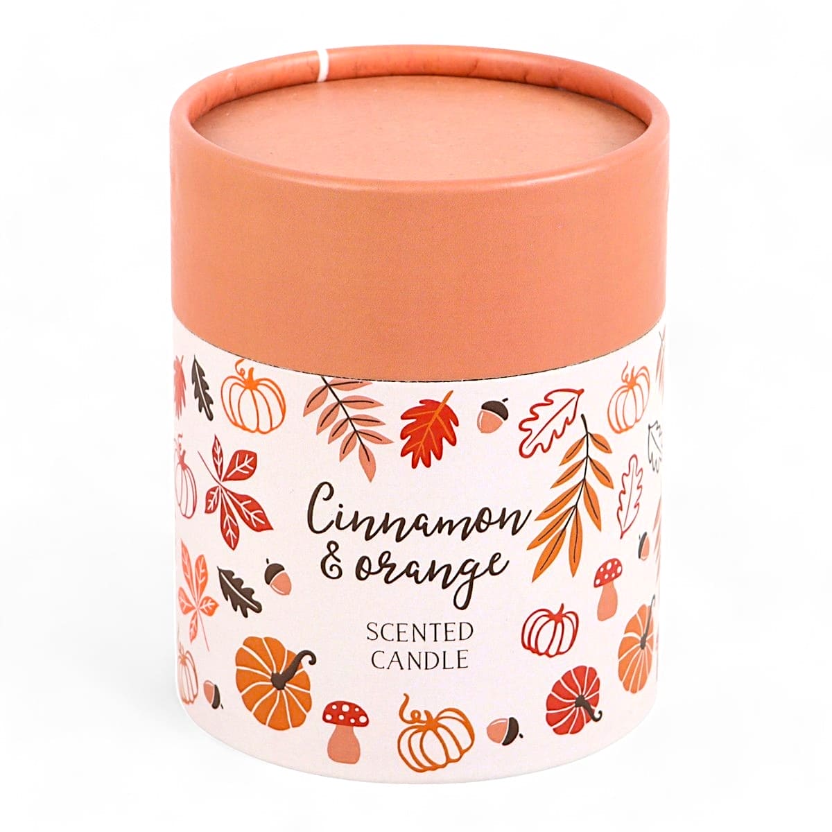 Autumn Leaf Cinnamon and Orange Jar Candle with Box.