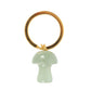 Aventurine Crystal Mushroom Keyring - Bag Charms & Keyrings by Spirit of equinox