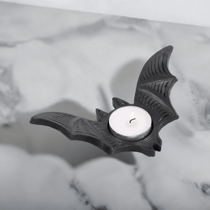 The Fashion Gift Shop: Bat Tealight Candle Holder for Eerie Home Decor by Spirit of equinox, Tea Light Holder