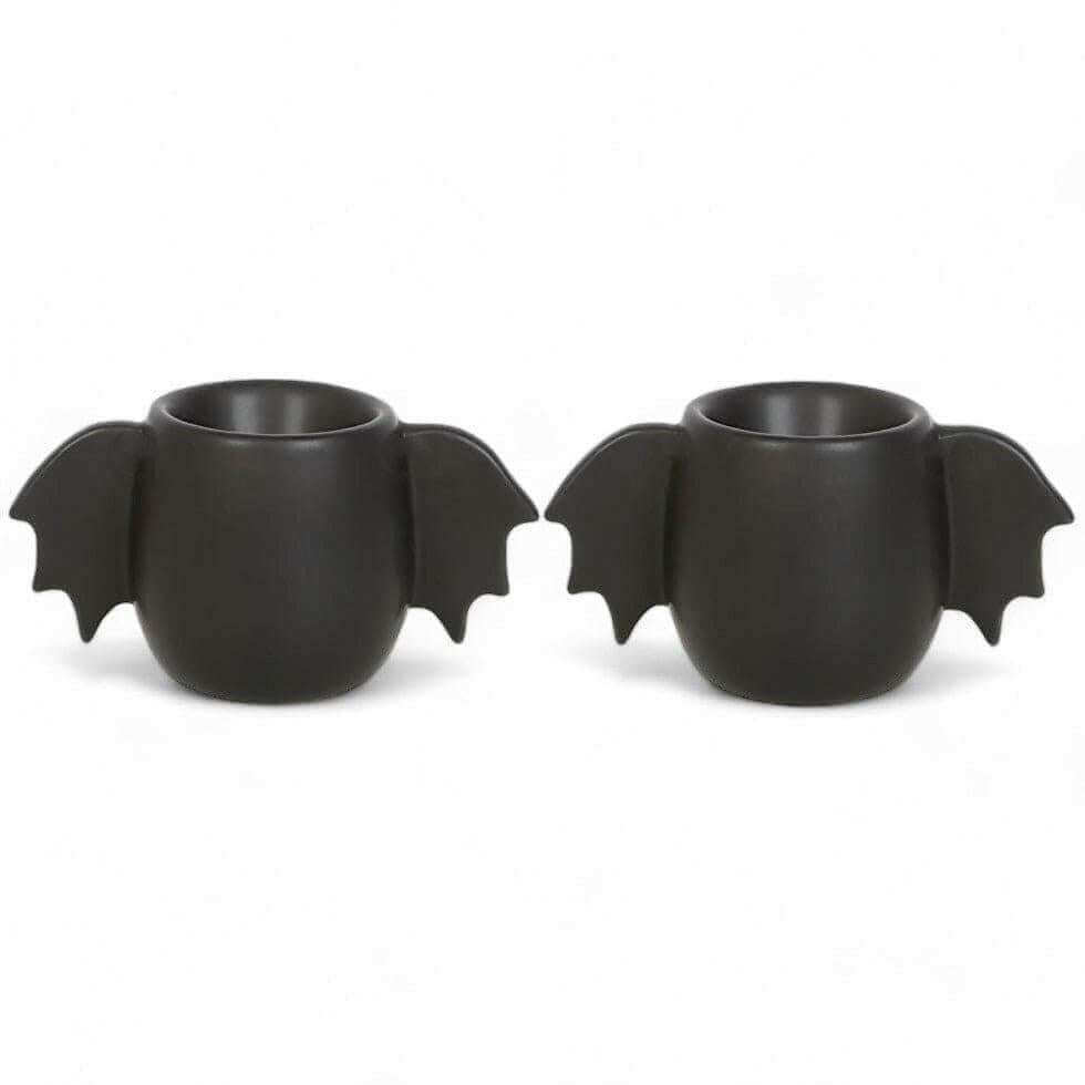 The Fashion Gift Shop: Bat Wing Egg Cup Set for Stylish Breakfast Serving by Spirit of equinox, Egg Cups