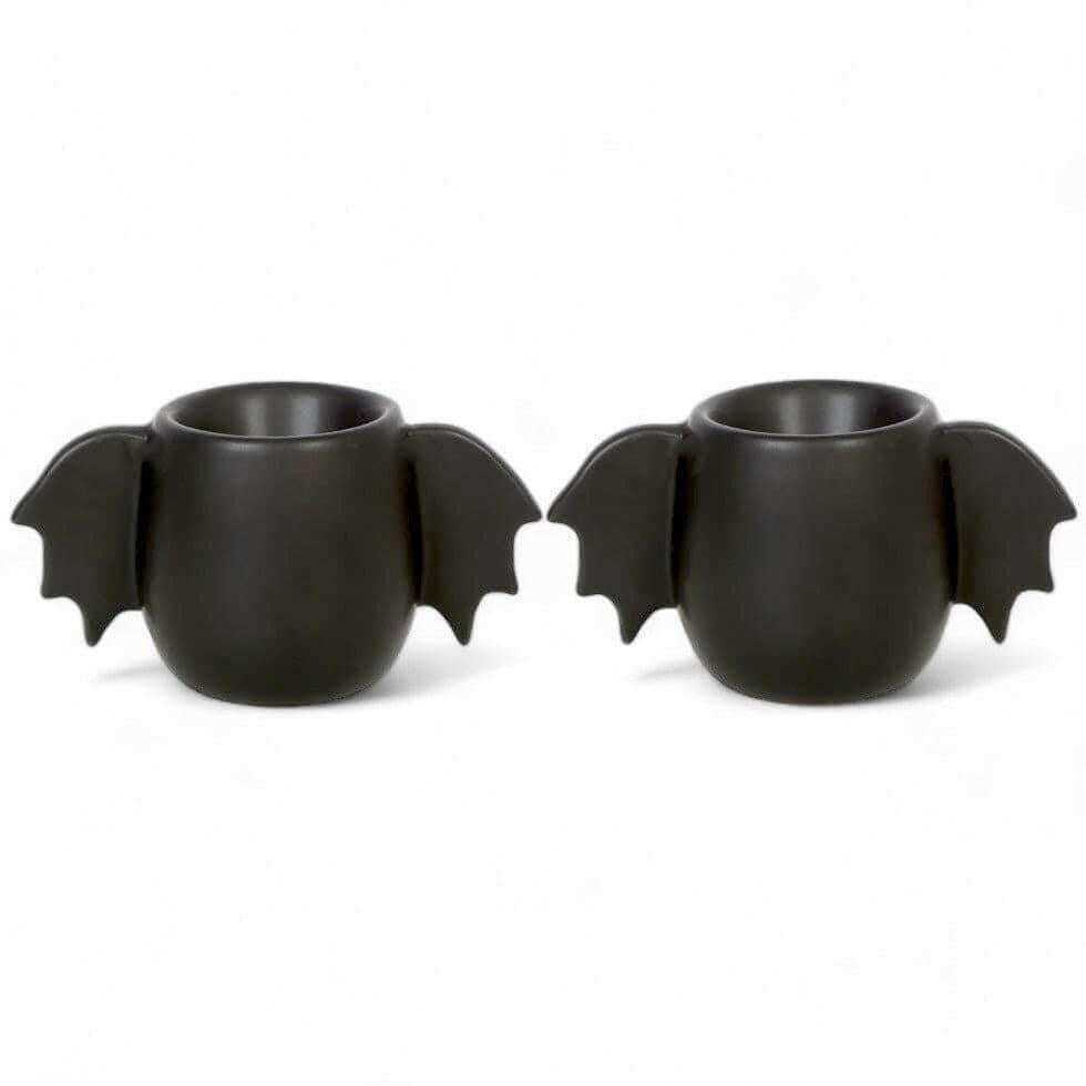 The Fashion Gift Shop: Bat Wing Egg Cup Set for Stylish Breakfast Serving by Spirit of equinox, Egg Cups
