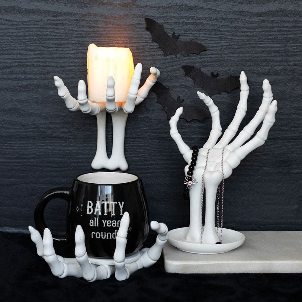 Batty All Year Round Black Rounded Peekaboo 500ml Mug - Mugs and Cups by Spirit of equinox