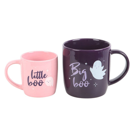 Big Boo Little Boo Family Ghost Halloween Mug Set - Mugs and Cups by Spirit of equinox