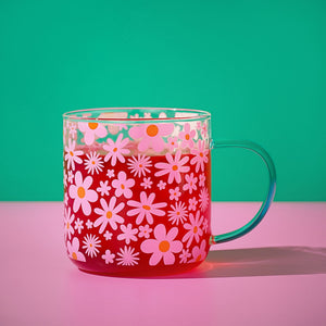 Studio Blom Floral Glass Mug