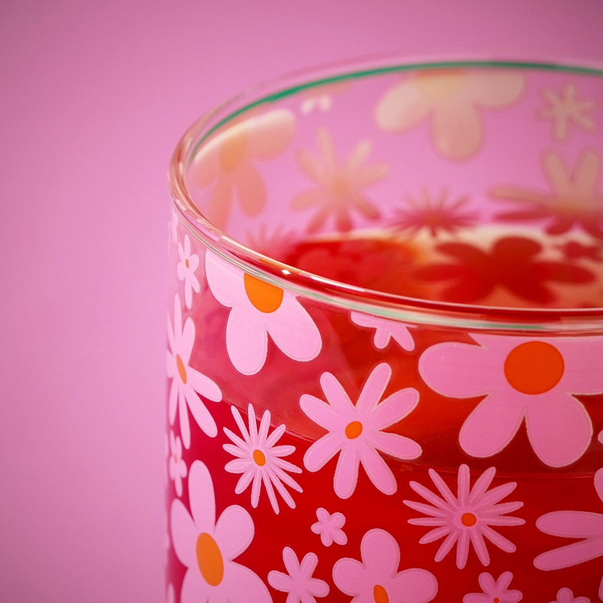 Studio Blom Floral Glass Mug