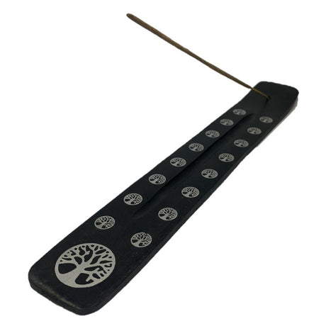 The Fashion Gift Shop: Black Gothic Incense Stick Holder, Ash Catcher Wooden, 6 Styles by Spirit of equinox, Incense Holders