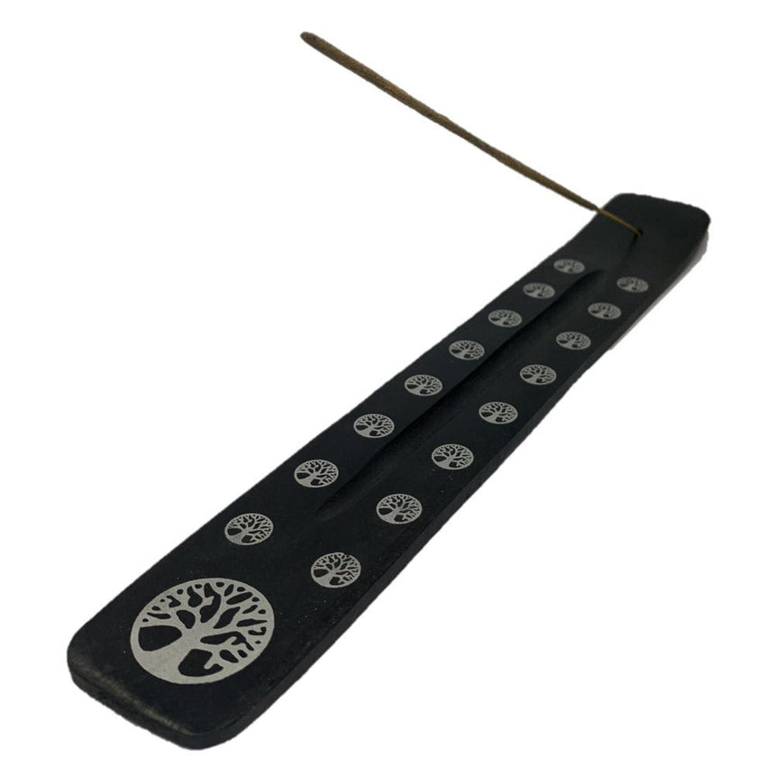 The Fashion Gift Shop: Black Gothic Incense Stick Holder, Ash Catcher Wooden, 6 Styles by Spirit of equinox, Incense Holders