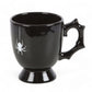 Black Spider Teacup Gothic Style Halloween with Spider Accent - Mugs and Cups by Spirit of equinox