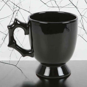 The Fashion Gift Shop: Black Spider Teacup Gothic Style Halloween with Spider Accent by Spirit of equinox, Mugs and Cups